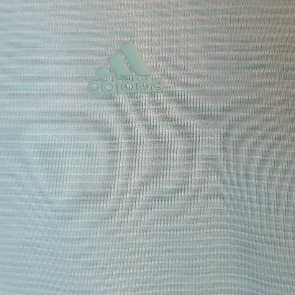 Adidas Women's Light Blue Crop Top - Picture 3 of 7
